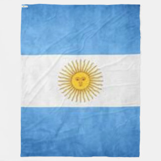 Bandera Argentina フリースブランケット