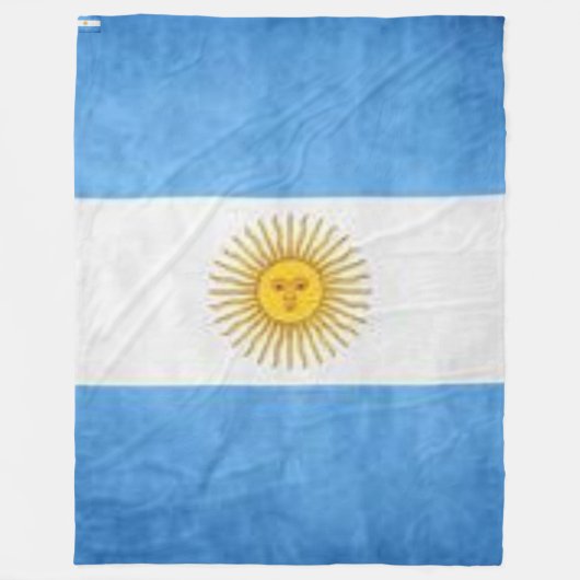 Bandera Argentina フリースブランケット (正面)