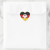 Bandera de ALEMANIA FÚTBOL de equipo nacional 2014 ハートシール (バッグ)