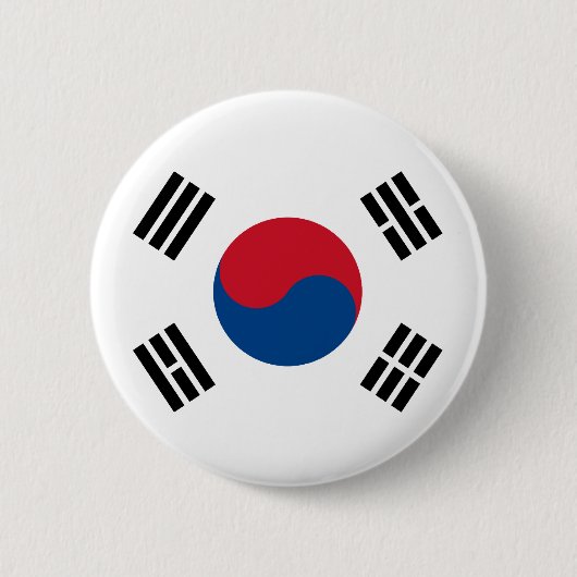 Bandera de Corea del Sur 缶バッジ (正面)
