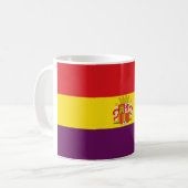 Bandera de la Republicaa Espanolaa コーヒーマグカップ (正面左)