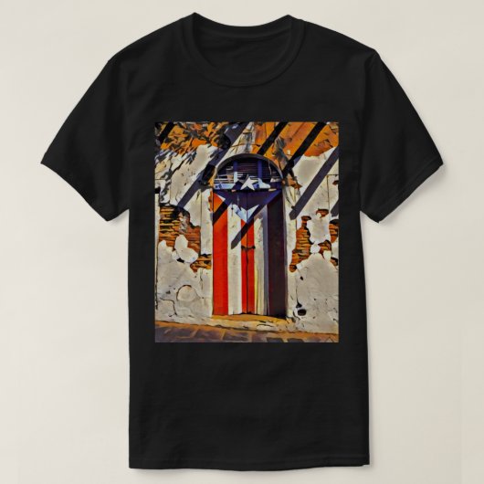 Bandera del orgullo de Puerto Rico Tシャツ (デザイン正面)