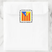 Bandera Estelada Catalana スクエアシール (バッグ)