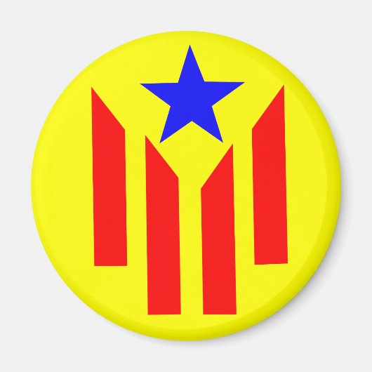 Bandera Estelada Catalana マグネット (正面)