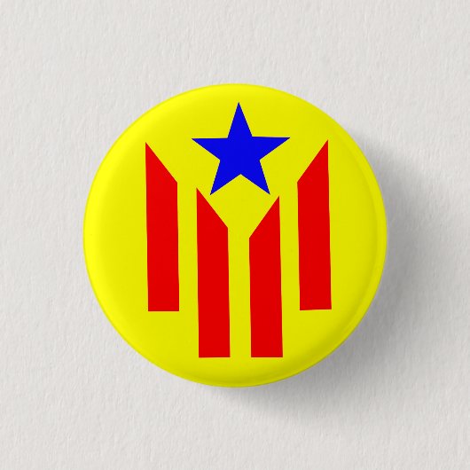 Bandera Estelada Catalana 缶バッジ (正面)
