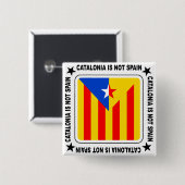 Bandera estelada Catalana 缶バッジ (正面&裏面)
