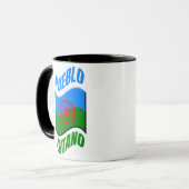 Bandera gitana. Taza original personalizada.  マグカップ (正面左)