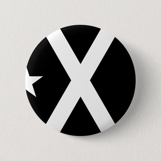 Bandera Negra - Estelada Catalunyaの旗 缶バッジ (正面)