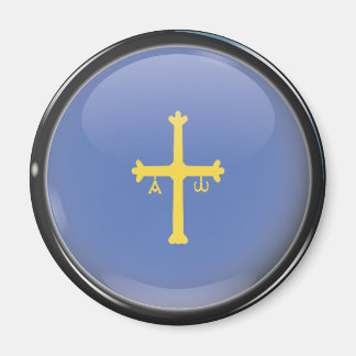 Bandera y escudo de Asturias マグネット