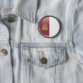 Bandera y escudo de Castilla La Mancha 缶バッジ (インサイチュ)