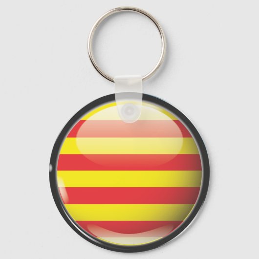 Bandera y escudo de Cataluña キーホルダー (正面)