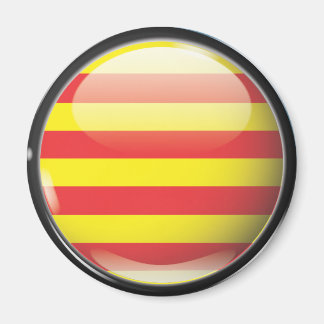 Bandera y escudo de Cataluña マグネット