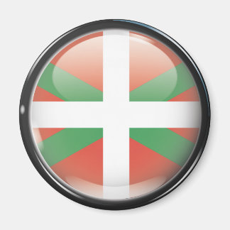 Bandera y escudo de Euskadi マグネット