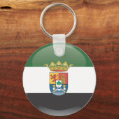 Bandera y escudo de Extremadura キーホルダー (正面)