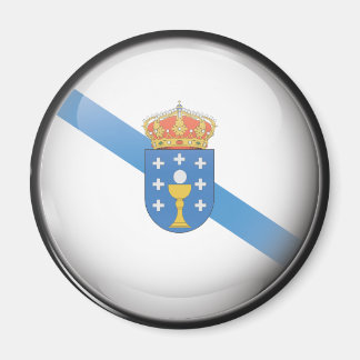 Bandera y escudo de Galicia マグネット