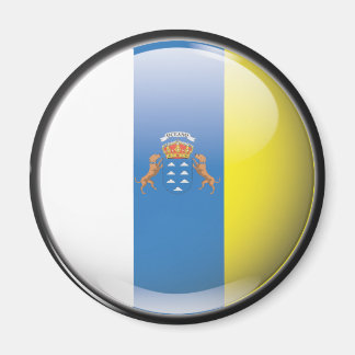 Bandera y escudo de Islas Canarias マグネット