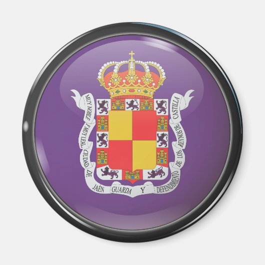 Bandera y escudo de Jaén マグネット (正面)