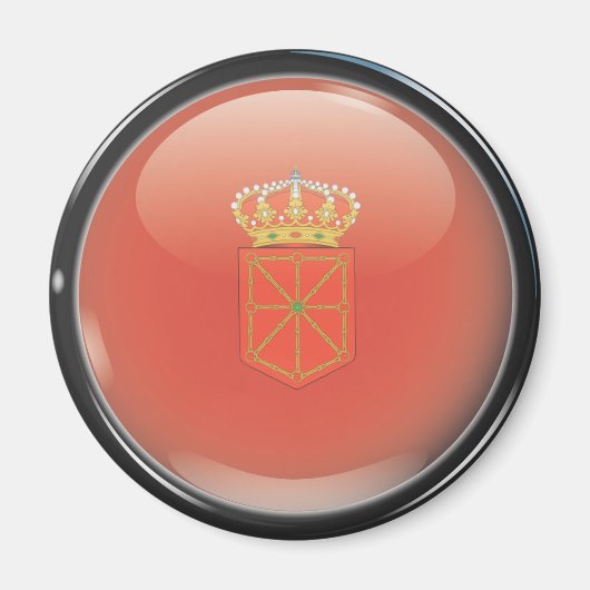 Bandera y escudo de Navarra マグネット (正面)