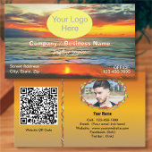 Banderas Bay Sunset 1738 QR Code 名刺