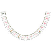 Banderines Cartel: es un Baby Shower Chica de Wood バンティングフラッグ (全)