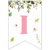 Banderines Cartel: es un Baby Shower Chica de Wood バンティングフラッグ (第2の旗)