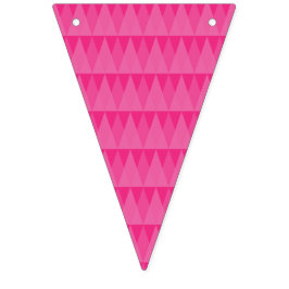 Banderines con triángulos rosas バンティングフラッグ