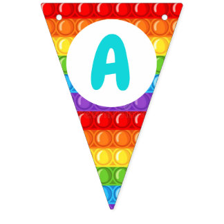 banderines de pop it バンティングフラッグ