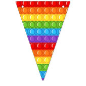 banderines de pop it バンティングフラッグ (第1の旗)