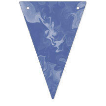 Banderines effecto marmolado azul