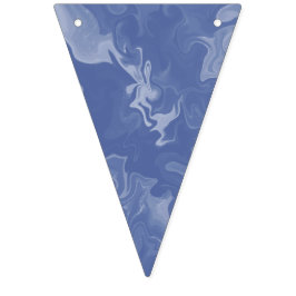 Banderines effecto marmolado azul バンティングフラッグ