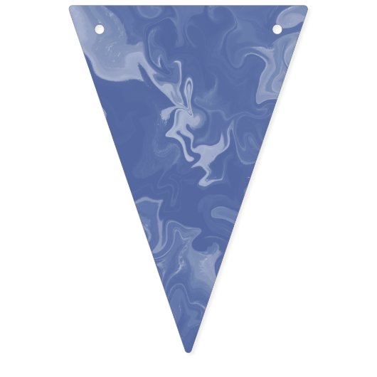 Banderines effecto marmolado azul バンティングフラッグ (第2の旗)