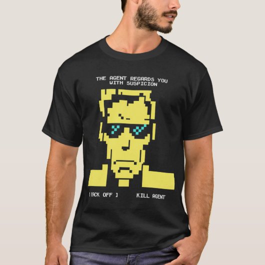Bandersnatch Suspicious Agent Tシャツ (正面)