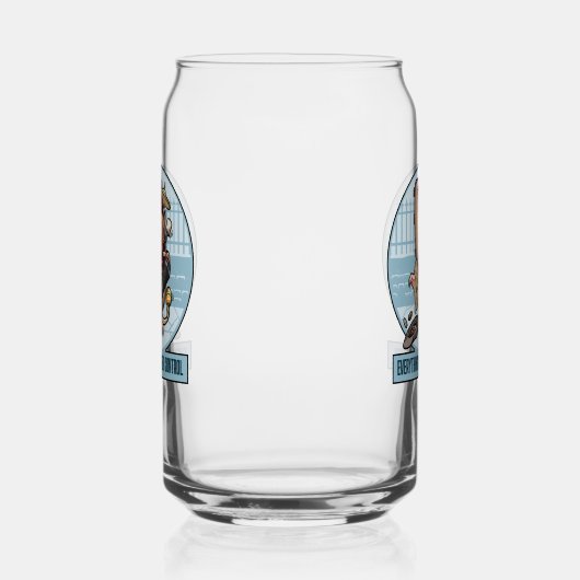 Bandicootおもしろいすべてが制御漫画の下にある ガラス缶 (左)