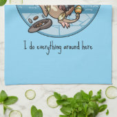 Bandicoot I Do Everything Around Here One Man Band キッチンタオル (折り畳み)