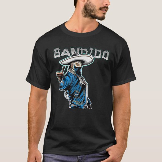 Bandido Bandit Lucha Libre Mexico Pro Wr 感じ Tシャツ (正面)