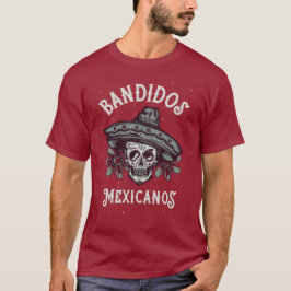 Bandidos MexicanosマルーンTシャツ Tシャツ