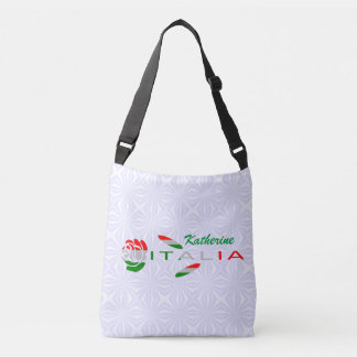 Bandiera d'Italia Rosa Personalized クロスボディバッグ