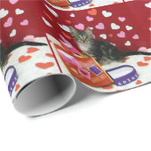 Bandit the Cat's Valentine Mailbox Wrapping紙 ラッピングペーパー (ロールコーナー)