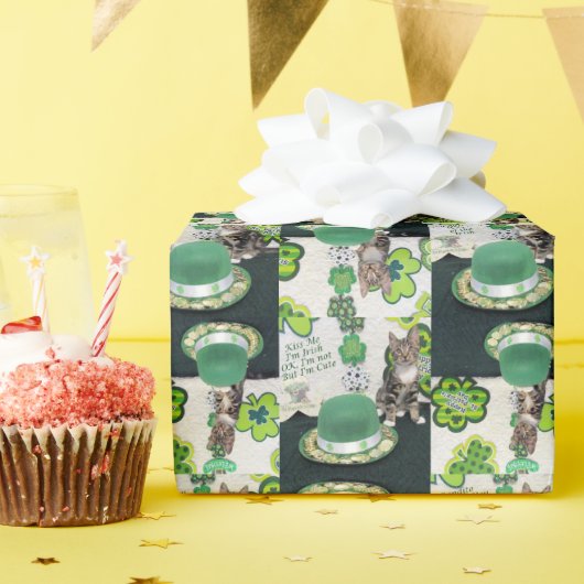 Bandit's St. Patrick's Day Wrapping紙(4 SQ) ラッピングペーパー (誕生日パーティー)