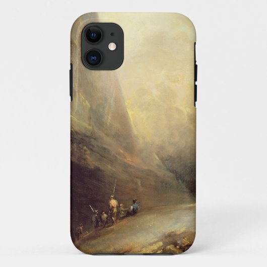 Banditti、c.1780 (cの山の景色の油 Case-Mate iPhoneケース (裏面)