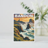 Bandon Oregon coast Travel ポストカード (スタンド正面)