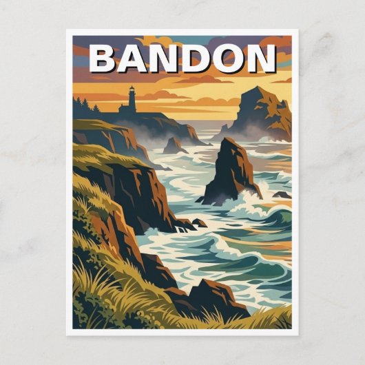 Bandon Oregon coast Travel ポストカード (正面)