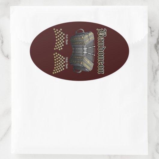 Bandoneon 2 楕円形シール (バッグ)