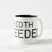 Bandwidth Exceeded | Minimalist Typography ツートーンマグカップ (正面右)