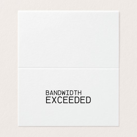 Bandwidth Exceeded | Professional Thank You Note  (外部フラット)