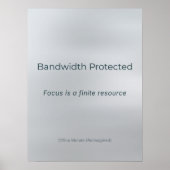 BANDWIDTH PROTECTED ポスター (正面)