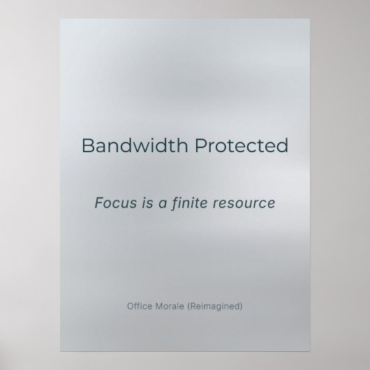BANDWIDTH PROTECTED ポスター (正面)