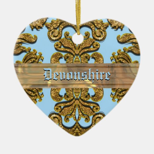 Bandwright Gigiのビクトリア時代の人のダマスク織 セラミックオーナメント (正面)