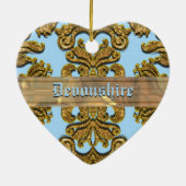 Bandwright Gigiのビクトリア時代の人のダマスク織 セラミックオーナメント (裏面)