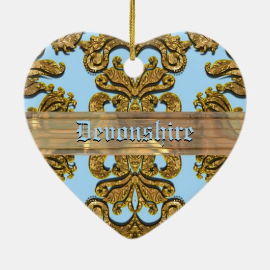 Bandwright Gigiのビクトリア時代の人のダマスク織 セラミックオーナメント (裏面)